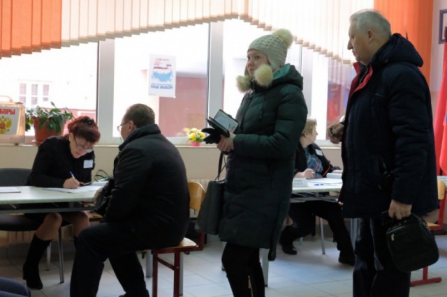 На 12:00 явка на выборах президента России в Красногорске